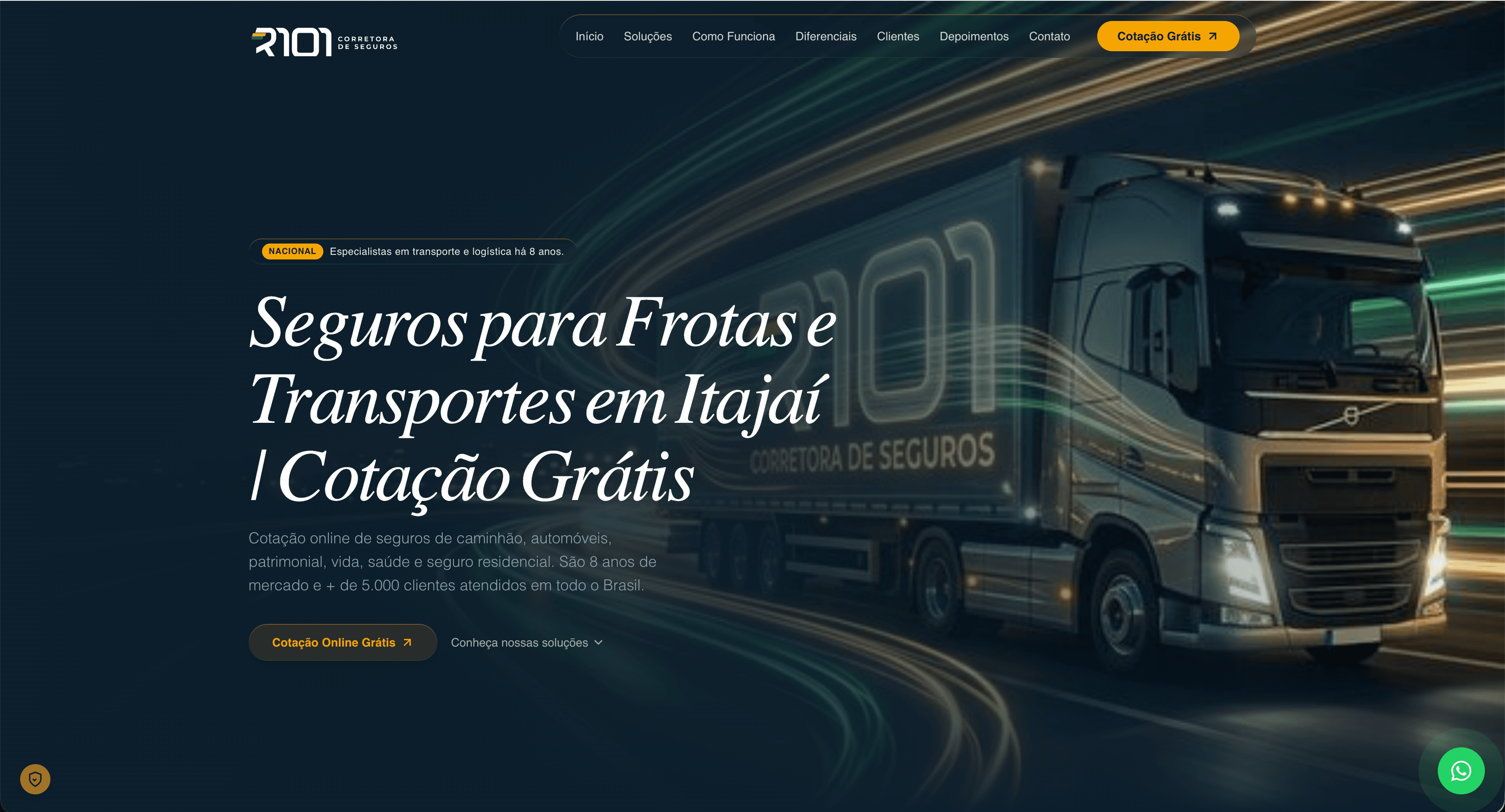 Screenshot R101 Seguros