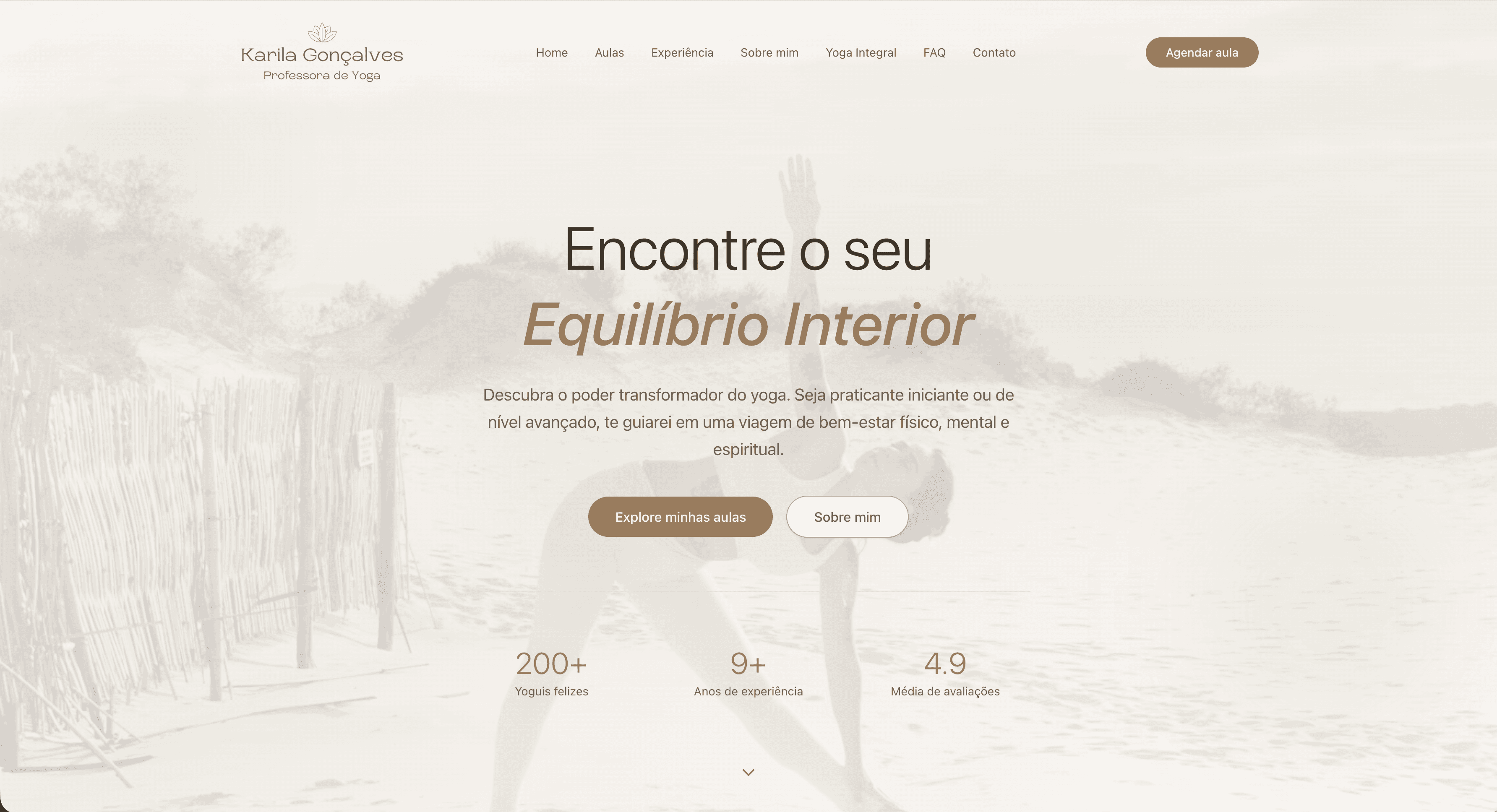 Screenshot Karila Gonçalves Yoga
